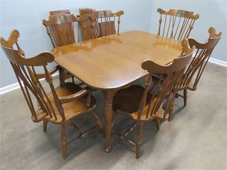 Hitchcock Style Dining Table Set