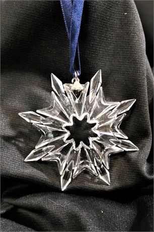 2001 & 2003 Swarovski Annual Snowflake Star Ornament