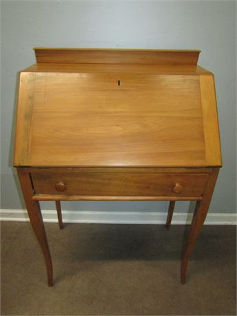 1940's Oak Wood Style Secretary Desk