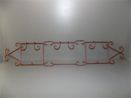 Rust Colored Plate Display