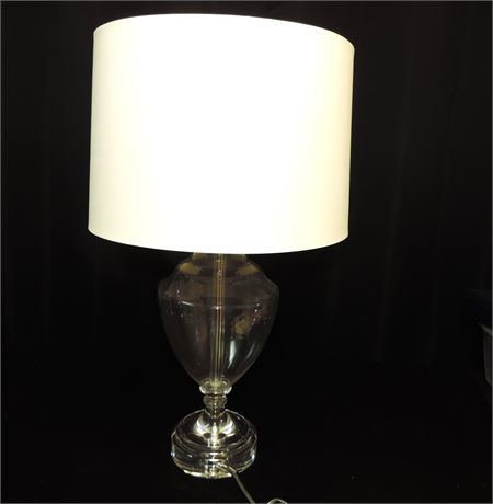 Glass Trophy Table Lamp