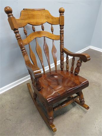 Large Solid Pine Rocking Chair