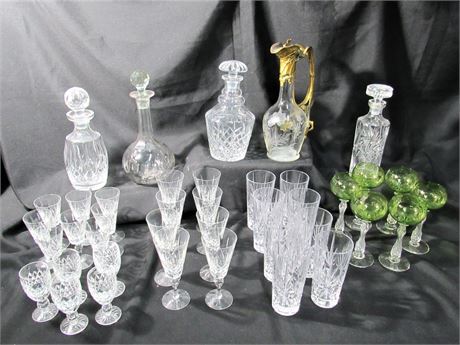 40 Piece Misc. Glass/Crystal Lot