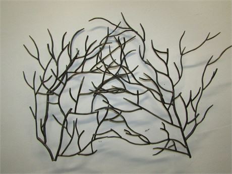 Metal Tree Branch Wall Art