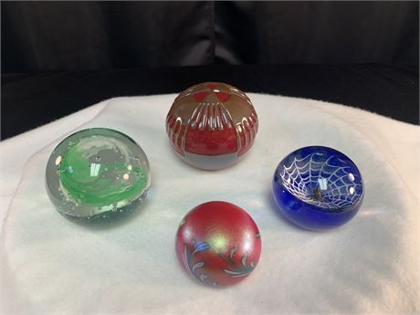 Paper Weights(4) Featuring Signed,LEONARD DINARDO.Signed,WILKERSON,Signed,LOTTON