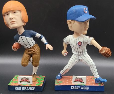Wrigley Field Stadium Giveaway Bobbleheads Kerry Wood Red Grange Chicago Cubs