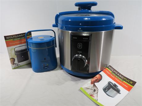 WOLFGANG PUCK 8-Qt Rapid Pressure Cooker / Portable Rice Cooker