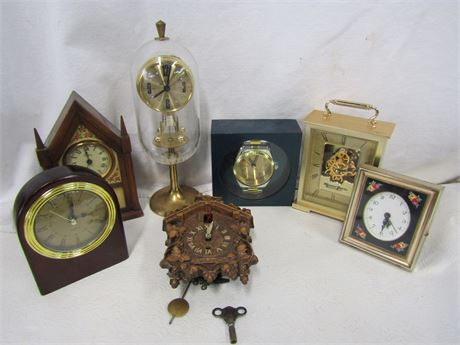 Assorted Desk Clocks Collection