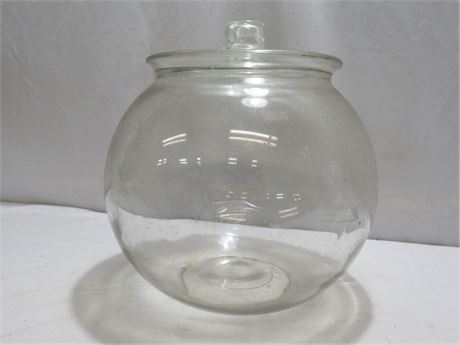 Large Rare Penn Pretzel Co. Store Display Glass Jar
