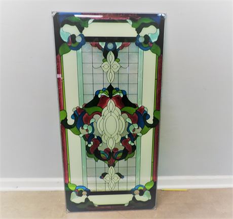 Stunning Stain Glass Wall Hanging