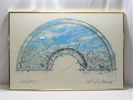 Framed Signed Print - Skyfan by MR Gatsum