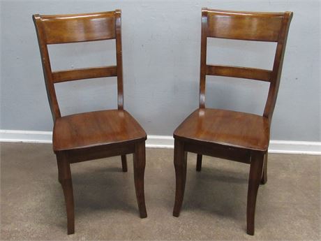 2 Wood Side Chairs
