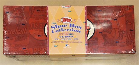 2003 Topps Shoe Box Collection Baseball Set Sealed Box w/ 4 Vintage Cards