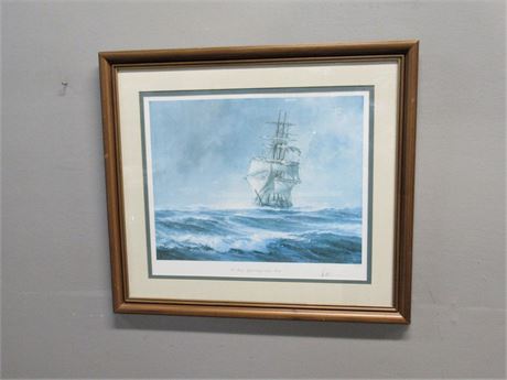 John Stobart Signed & Numbered (#161/350) Print - St. Mary Approaching Cape Horn