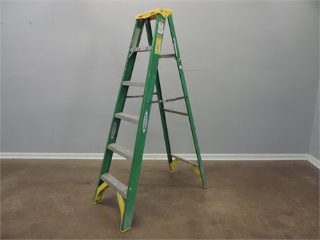 Werner Six Foot Collapsible Aluminum Ladder