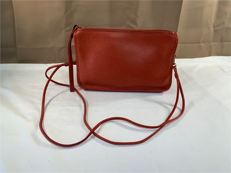 Vintage Red Coach Handbag