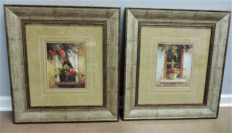 Two Prints 'Romantic Window' I and II Calvin Stevens