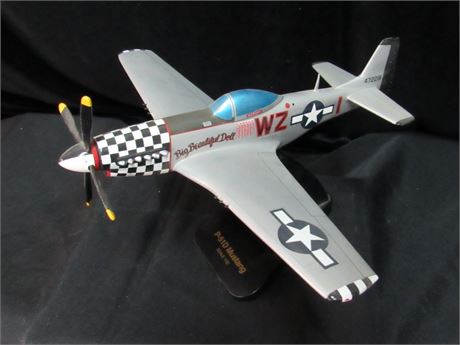 Toys and Models Corp 1:32 Scale Wood Model Airplane - P-51D Mustang