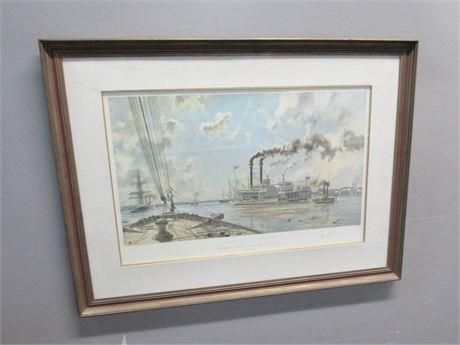 John Stobart Signed & Numbered (#148/750) Print - New Orleans - The Robt E. Lee