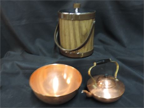 ATAPCO Ice Bucket / Paul Revere Copper Bowl