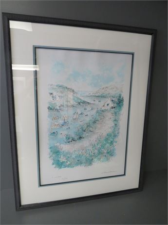 The River of Merrion Watercolor Art Print Limited Edition