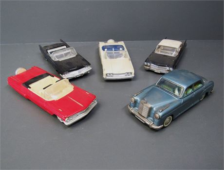 Vintage Model Toy Car Lot - 5 Pieces