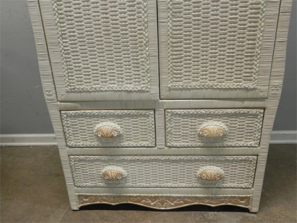Transitional Design Online Auctions - Rattan Furniture / Dresser ...