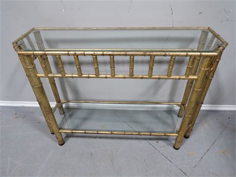 Asian Style Metal Console Table