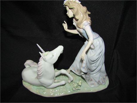 LLADRO THE PRINCESS AND THE UNICORN # 1755 limited