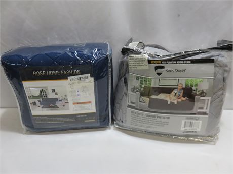 2 Reversible Loveseat Protective Covers