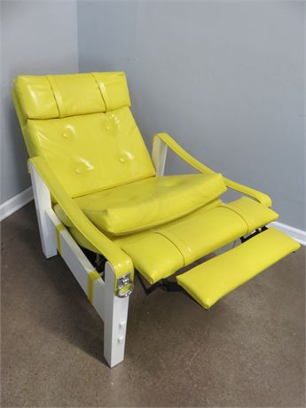 Mid-Century Modern Vinyl Recliner Lounge Chair (1 of Pair)