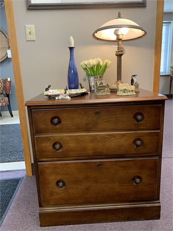 "STANLEY" Wood Two Drawer File Cabinet