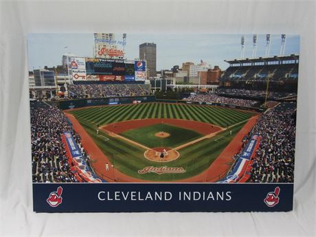 Artissmo Cleveland Indians Progressive Field Canvas Poster