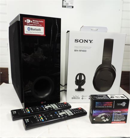Bluetooth Active Wireless Subwoofer / Headphone System / Amplifiers