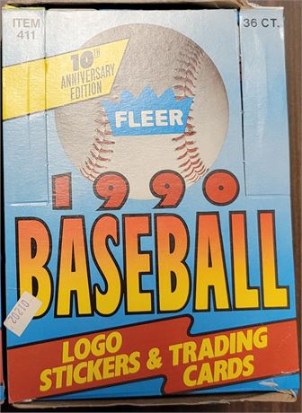 Lot of 3 Baseball Wax Boxes: 1990 Fleer, 1991 Fleer, 1992 Fleer