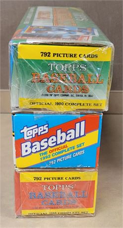 Lot of 3 Factory Sealed Topps Baseball Sets