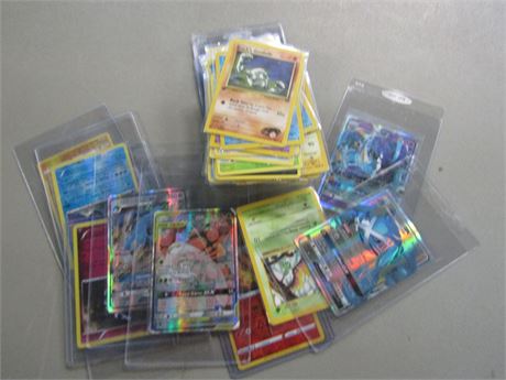 Pokemon Cards, Rare High Value, Holo, GX (1999-2021) in Sleeves,