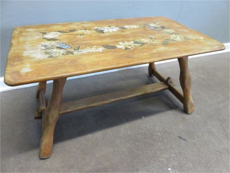 Rustic Hand-Painted Table