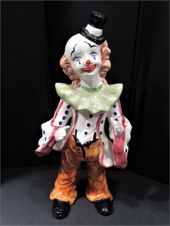 Vintage Valli - Italy Ceramic Clown Statue