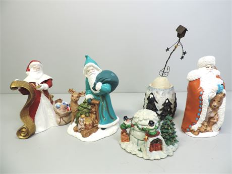 Ceramic Santas / Musical Igloo