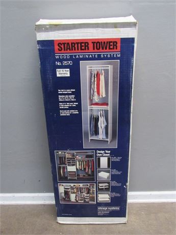 NIB - Closet Wood Tower Starter System