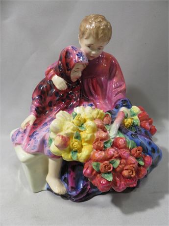 ROYAL DOULTON Flower Sellers Children Figurine