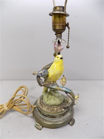 Porcelain Bird Lamp