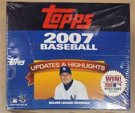 2007 Topps Update & Highlights Factory Sealed Wax Box