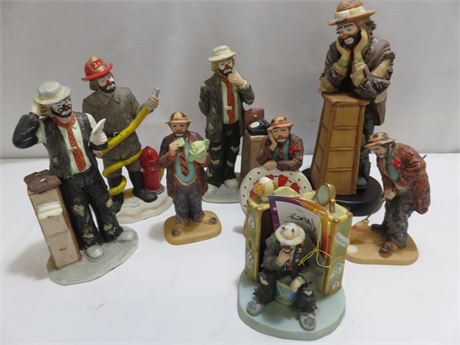 EMMETT KELLY Circus Collection Figurines
