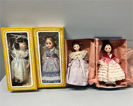 EFFENBEE & MADAME ALEXANDER Hard Plastic Dolls in Original Boxes