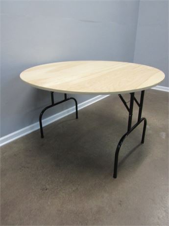 Round Wooden Folding table