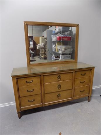 Century Mid-Century Dresser & Mirror