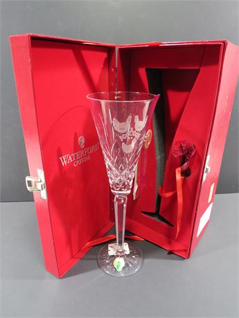WATERFORD Crystal 12 Days of Christmas Collection 3rd Edition Champagne Flute