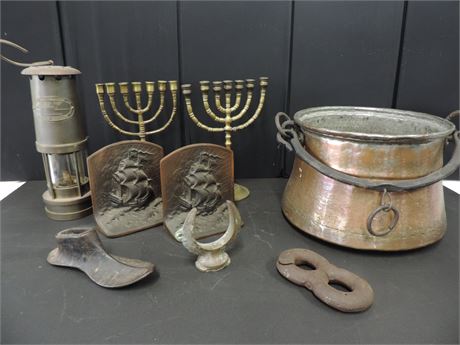 Vintage Copper / Bronze / Cast Iron Lot